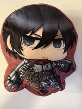Attack on Titan Anime Plush Pillow Mikasa Ackerman 10”